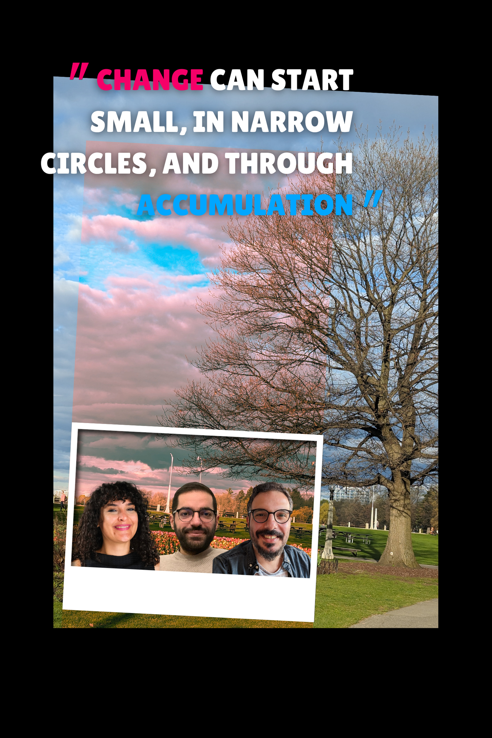 Three co-founders of YAMM Services Inc. committed to supporting nonprofits for social change